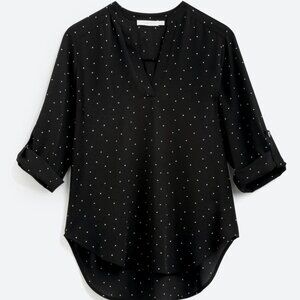 Lush Split Neck Blouse